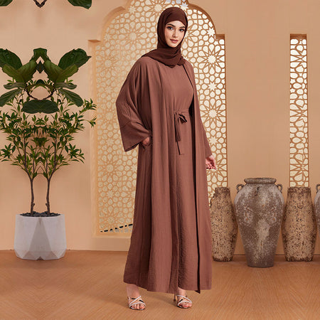 Habib Islamic Clothing Modest Two Piece Casual Abaya